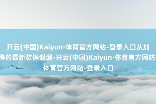 开云(中国)Kaiyun·体育官方网站-登录入口从加州口岸获得的最新数据泄漏-开云(中国)Kaiyun·体育官方网站-登录入口